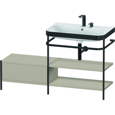 Duravit Happy D.2 Plus Taupe Seidenmatt Badezimmer-Set Duravit Happy D.2 Plus Taupe Seidenmatt Badezimmer-Set