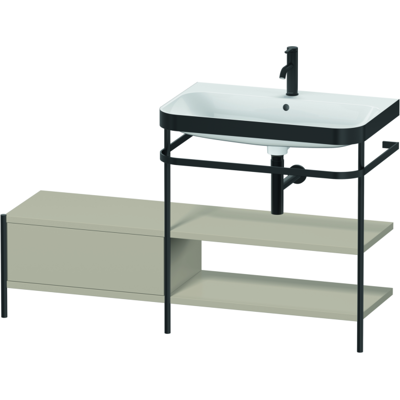 Duravit Happy D.2 Plus Taupe Seidenmatt Badmöbel-Set - Badmöbel-Set Duravit Happy D.2 Plus Taupe Seidenmatt Badmöbel-Set - Badmöbel-Set