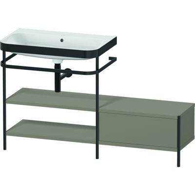 Duravit Happy D.2 Plus C-Bonded Set mit Metallkonsole - Badezimmerunterschrank Duravit Happy D.2 Plus C-Bonded Set mit Metallkonsole - Badezimmerunterschrank