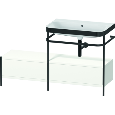 Duravit Happy D.2 Plus C-Bonded Waschbecken - Weiß Seidenmatt - 85cm Duravit Happy D.2 Plus C-Bonded Waschbecken - Weiß Seidenmatt - 85cm
