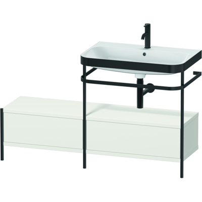 Duravit Badezimmermöbel-Set - Nordic Weiß Seidenmatt - 1 Hahnloch Duravit Badezimmermöbel-Set - Nordic Weiß Seidenmatt - 1 Hahnloch