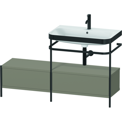 Duravit Happy D.2 Plus Badezimmermöbel-Set - 140x49cm, Seidenglatt Grau Duravit Happy D.2 Plus Badezimmermöbel-Set - 140x49cm, Seidenglatt Grau