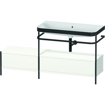 Duravit Happy D.2 Plus Weiß Seidenmatt C-Bonded Waschtisch-Set Duravit Happy D.2 Plus Weiß Seidenmatt C-Bonded Waschtisch-Set