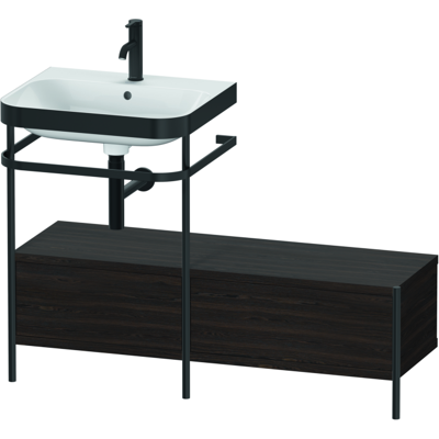 Duravit Happy D.2 Plus Nussbaum gebürstet Metallkonsole 120x49cm - Badmöbel-Set Duravit Happy D.2 Plus Nussbaum gebürstet Metallkonsole 120x49cm - Badmöbel-Set