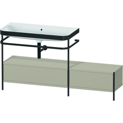 Duravit HP4763N6060 C-Bonded Waschbecken - 2 Schubladen, Taupe Seidenmatt Duravit HP4763N6060 C-Bonded Waschbecken - 2 Schubladen, Taupe Seidenmatt