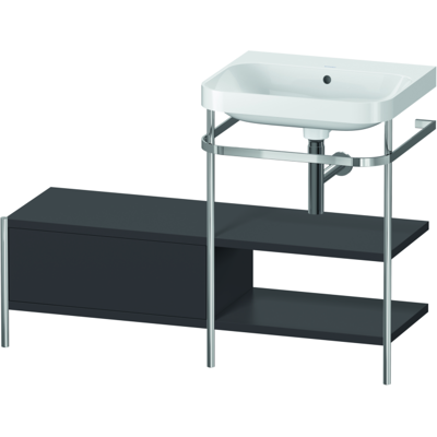 Duravit Happy D.2 Plus C-Form Badezimmer Set - Graphit Supermatt Duravit Happy D.2 Plus C-Form Badezimmer Set - Graphit Supermatt