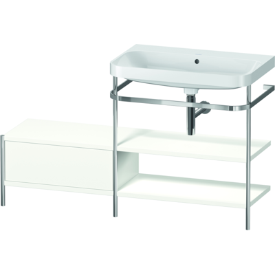 Duravit HP4847N3636 C-Form Waschtisch-Set - Weiß Seidenmatt Duravit HP4847N3636 C-Form Waschtisch-Set - Weiß Seidenmatt