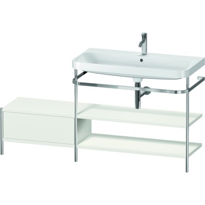 Duravit HP4848O3939 C-Form Waschtisch-Set mit Metallkonsole - Waschtisch-Set Duravit HP4848O3939 C-Form Waschtisch-Set mit Metallkonsole - Waschtisch-Set