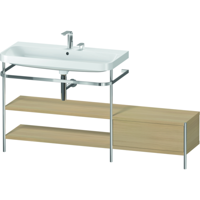 Duravit Modell HP4853E7171 - C-förmiger Waschtisch mit Metallkonsole Duravit Modell HP4853E7171 - C-förmiger Waschtisch mit Metallkonsole