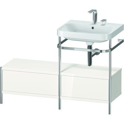 Duravit HP4855E2222 C-Form Waschtisch-Set - Weiß Hochglanz Duravit HP4855E2222 C-Form Waschtisch-Set - Weiß Hochglanz