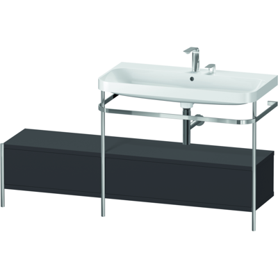 Duravit Happy D.2 Plus C-Form Set mit Metallkonsole & 2 Schubladen - Badmöbel Duravit Happy D.2 Plus C-Form Set mit Metallkonsole & 2 Schubladen - Badmöbel