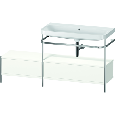 Duravit HP4858N3636 C-förmiges Badezimmer-Set - Weiß Seidenmatt Duravit HP4858N3636 C-förmiges Badezimmer-Set - Weiß Seidenmatt