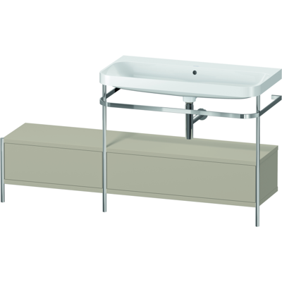 Duravit HP4858N6060 C-Form Waschtisch - Taupe Seidenmatt Duravit HP4858N6060 C-Form Waschtisch - Taupe Seidenmatt