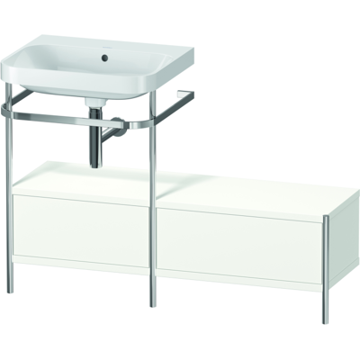 Duravit Happy D.2 Plus C-förmiges Set mit Metallkonsole - Badezimmerunterschrank Duravit Happy D.2 Plus C-förmiges Set mit Metallkonsole - Badezimmerunterschrank