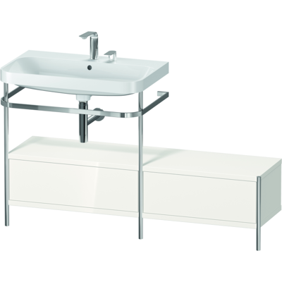 Duravit Modell HP4862E2222 - C-förmiges Waschtischmöbel mit Metallkonsole Duravit Modell HP4862E2222 - C-förmiges Waschtischmöbel mit Metallkonsole