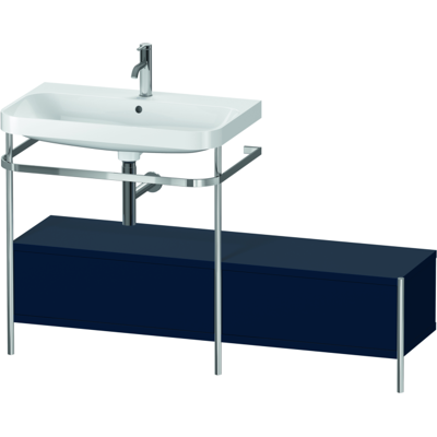 Duravit Happy D.2 Plus C-Form Set mit Metallkonsole - Nachtblau Seidenmatt Duravit Happy D.2 Plus C-Form Set mit Metallkonsole - Nachtblau Seidenmatt