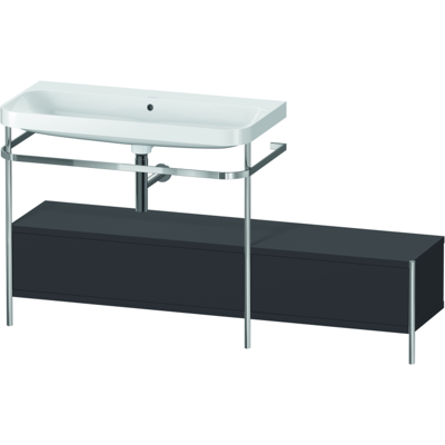 Duravit HP4863N8080 C-förmiges Badezimmer-Set - Graphit Supermatt Duravit HP4863N8080 C-förmiges Badezimmer-Set - Graphit Supermatt