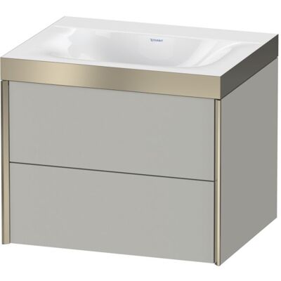 Duravit Wandmontage Betongrau Matt Waschtisch-Set mit 2 Schubkästen - XV4614NB107P Duravit Wandmontage Betongrau Matt Waschtisch-Set mit 2 Schubkästen - XV4614NB107P