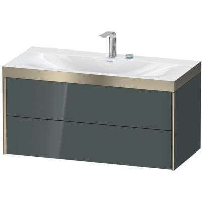 Duravit Wandmontierter Dolomiti Grau Waschtisch - Set mit 2 Schubladen Duravit Wandmontierter Dolomiti Grau Waschtisch - Set mit 2 Schubladen