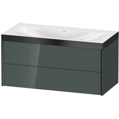 Duravit Xviu c-bonded Wandhängendes Badmöbel-Set - Grau/Schwarz Duravit Xviu c-bonded Wandhängendes Badmöbel-Set - Grau/Schwarz