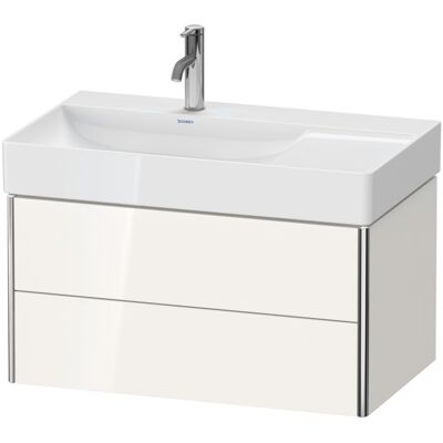Duravit XSquare Wandhängender Schrank - Weiß Hochglanz, 78,4x46cm, 2 Schubladen Duravit XSquare Wandhängender Schrank - Weiß Hochglanz, 78,4x46cm, 2 Schubladen
