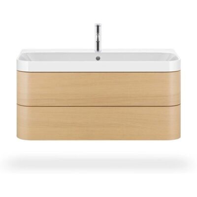 Duravit Happy D.2 Plus Mediterrane Eiche Waschplatz-Set - C-Form, 975x490x480 mm Duravit Happy D.2 Plus Mediterrane Eiche Waschplatz-Set - C-Form, 975x490x480 mm