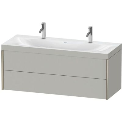 Duravit Xviu C-Bonded Set Wandhängendes Badezimmermöbel - Rechteckig, Betongrau Matt Duravit Xviu C-Bonded Set Wandhängendes Badezimmermöbel - Rechteckig, Betongrau Matt