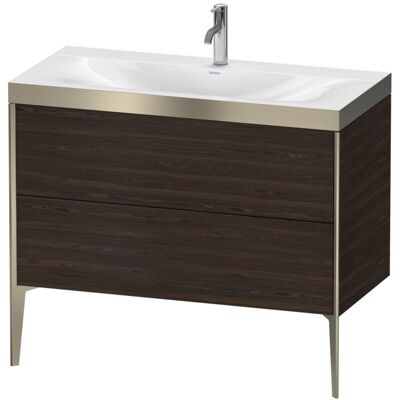 Duravit Xviu Bodenstehendes Nussbaum Waschbecken-Set Duravit Xviu Bodenstehendes Nussbaum Waschbecken-Set