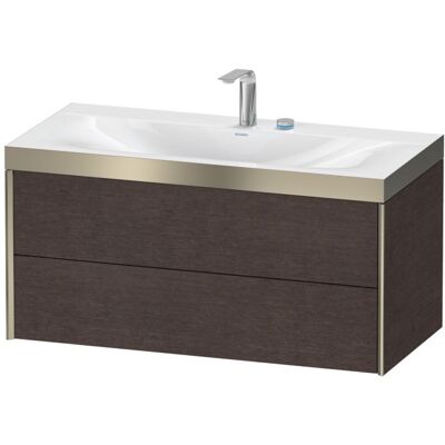 Duravit XViu Wandhängendes Set Dunkle Eiche - C-Bonded, 2 Schubladen Duravit XViu Wandhängendes Set Dunkle Eiche - C-Bonded, 2 Schubladen
