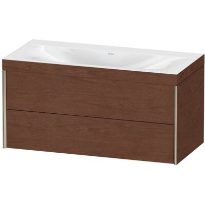 Duravit Wandhängendes Xviu Möbelset - Amerikanischer Nussbaum - Ohne Hahnloch Duravit Wandhängendes Xviu Möbelset - Amerikanischer Nussbaum - Ohne Hahnloch
