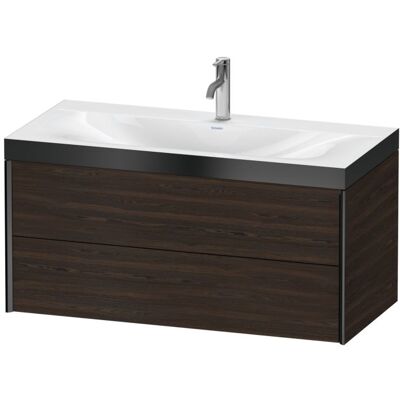Duravit Nussbaum gebürstet Wandhängendes Set mit 2 Schubladen - Waschtisch Set Duravit Nussbaum gebürstet Wandhängendes Set mit 2 Schubladen - Waschtisch Set