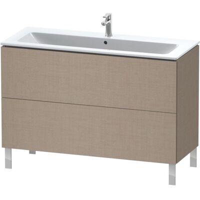 Duravit L-Cube Waschtischunterbau bodenstehend - Leinen Matt - 2 Auszüge - 1220x481x704 mm Duravit L-Cube Waschtischunterbau bodenstehend - Leinen Matt - 2 Auszüge - 1220x481x704 mm
