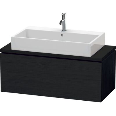 Duravit L-Cube wandhängender Waschtischunterschrank - Eiche Schwarz Matt Duravit L-Cube wandhängender Waschtischunterschrank - Eiche Schwarz Matt