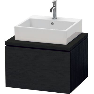 Duravit L-Cube Wandhängendes Waschtisch-Unterbau - Eiche Schwarz Matt - Hochwertig Duravit L-Cube Wandhängendes Waschtisch-Unterbau - Eiche Schwarz Matt - Hochwertig