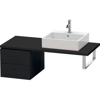 Duravit L-Cube Unterschrank - Eiche Schwarz Matt - 2 Schubladen Duravit L-Cube Unterschrank - Eiche Schwarz Matt - 2 Schubladen