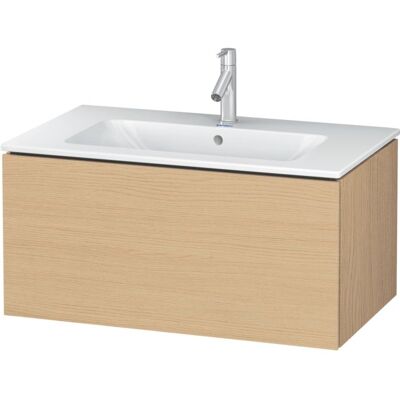 Duravit L-Cube Wandhängender Waschtischunterbau - Eiche Natur, 82x48cm Duravit L-Cube Wandhängender Waschtischunterbau - Eiche Natur, 82x48cm