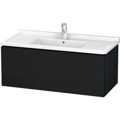 Duravit L-Cube Waschtischunterbau wandhängend Eiche Schwarz Matt - Waschtischunterschrank Duravit L-Cube Waschtischunterbau wandhängend Eiche Schwarz Matt - Waschtischunterschrank