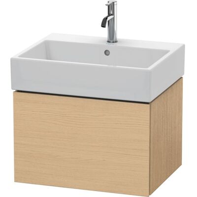 Duravit L-Cube Wandhängender Waschtischunterbau - Eiche Natur, 1 Schublade Duravit L-Cube Wandhängender Waschtischunterbau - Eiche Natur, 1 Schublade