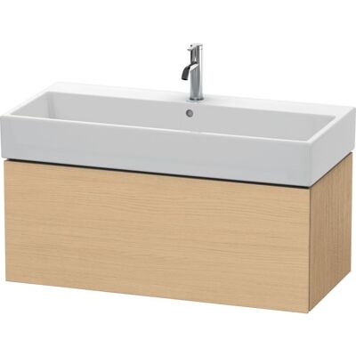 Duravit Wandhängender L-Cube Waschtisch, Natur Eiche Matt, 1 Schublade - Unterschrank Duravit Wandhängender L-Cube Waschtisch, Natur Eiche Matt, 1 Schublade - Unterschrank