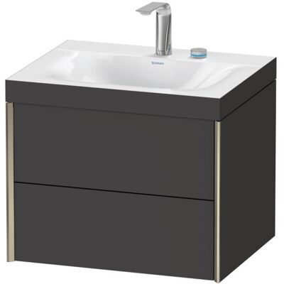 Duravit XViu Wandwaschbecken-Set - Graphit Supermatt Duravit XViu Wandwaschbecken-Set - Graphit Supermatt