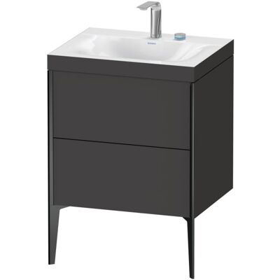 Duravit Xviu C-Bonded Set Waschbecken & Unterschrank - Graphit Supermatt Duravit Xviu C-Bonded Set Waschbecken & Unterschrank - Graphit Supermatt