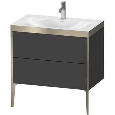 Duravit Xviu C-Bonded Set Waschbecken & Unterschrank - Graphit Supermatt Duravit Xviu C-Bonded Set Waschbecken & Unterschrank - Graphit Supermatt