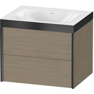 Duravit Xviu C-Bonded Wand-Set - Eiche Terra/Schwarz Matt Duravit Xviu C-Bonded Wand-Set - Eiche Terra/Schwarz Matt