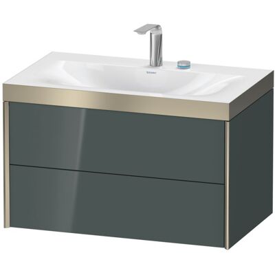 Duravit Wandmontiertes Badezimmer-Set - Dolomiti Grau Hochglanz Duravit Wandmontiertes Badezimmer-Set - Dolomiti Grau Hochglanz