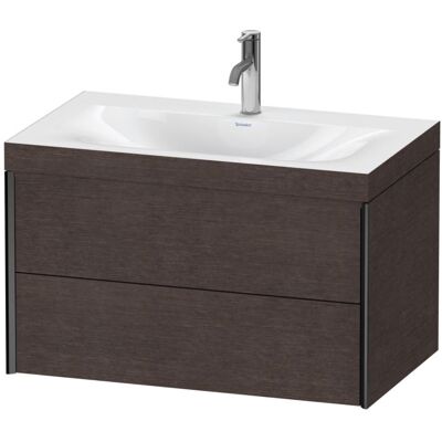 Duravit Dunkle Eiche Wand-Waschbecken-Set mit 2 Schubladen Duravit Dunkle Eiche Wand-Waschbecken-Set mit 2 Schubladen
