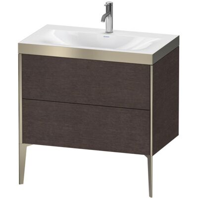 Duravit XViu Eiche dunkel gebürstet / Champagne Matt - Badset Duravit XViu Eiche dunkel gebürstet / Champagne Matt - Badset