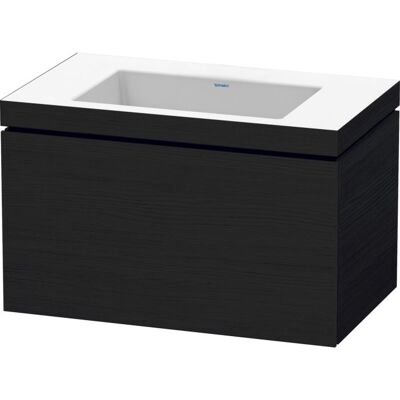 Duravit L-Cube Wandhängendes Badmöbel-Set - Eiche schwarz matte Duravit L-Cube Wandhängendes Badmöbel-Set - Eiche schwarz matte