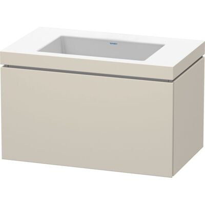 Duravit Wandhängender Taupe L-Cube Waschtisch - Badezimmermöbel Duravit Wandhängender Taupe L-Cube Waschtisch - Badezimmermöbel