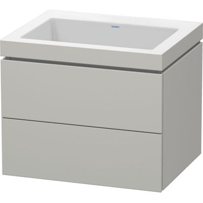 Duravit L-Cube Wandhängender Waschtisch-Unterschrank - Betongrau Matt - LC6926N0707 Duravit L-Cube Wandhängender Waschtisch-Unterschrank - Betongrau Matt - LC6926N0707