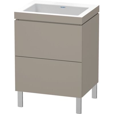 Duravit L-Cube Möbelwaschtisch c-bonded mit Unterbau - Waschbeckenset Duravit L-Cube Möbelwaschtisch c-bonded mit Unterbau - Waschbeckenset
